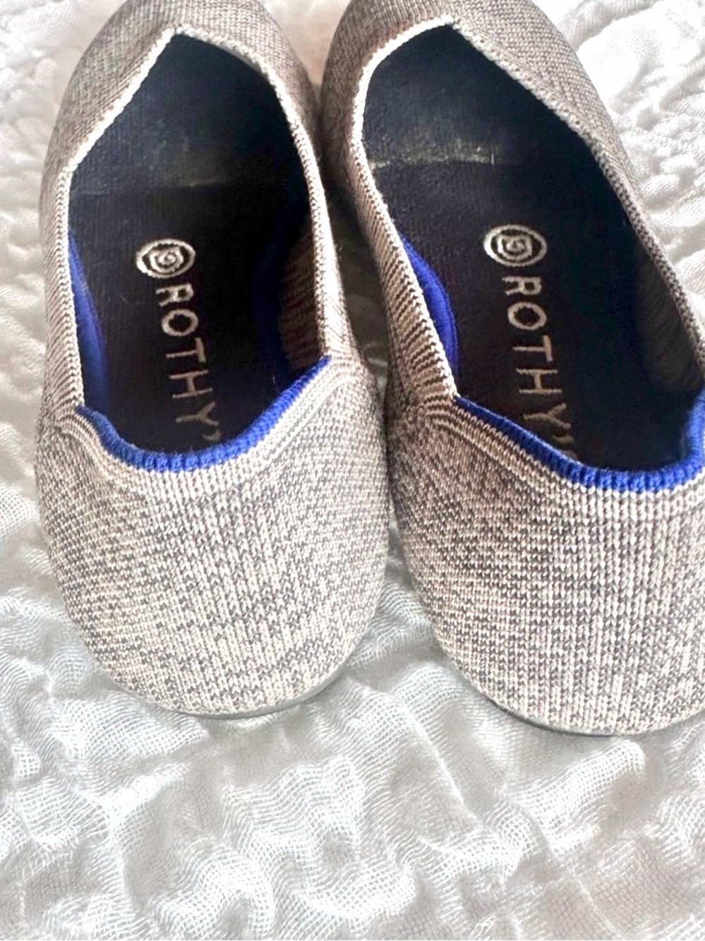 Rothy’s The Flat Heather Gray Rounded Toe Size 5.5 - Picture 4 of 8